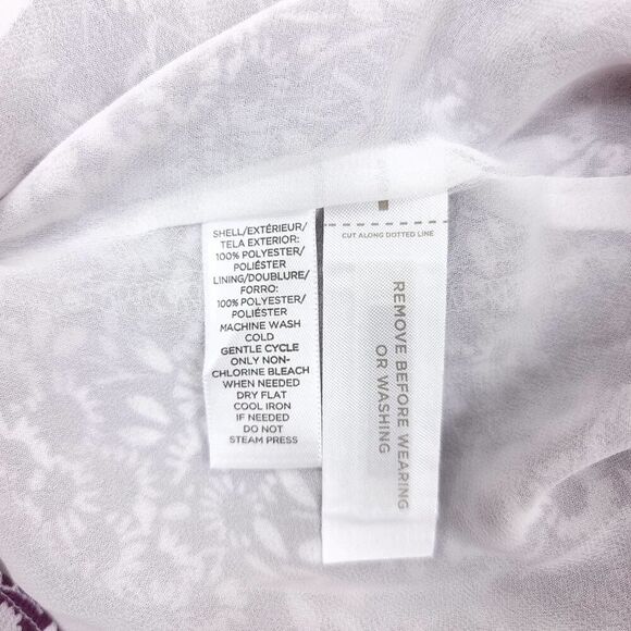 LOFT Floral Off-Shoulder Blouse Medium - Picture 9 of 10